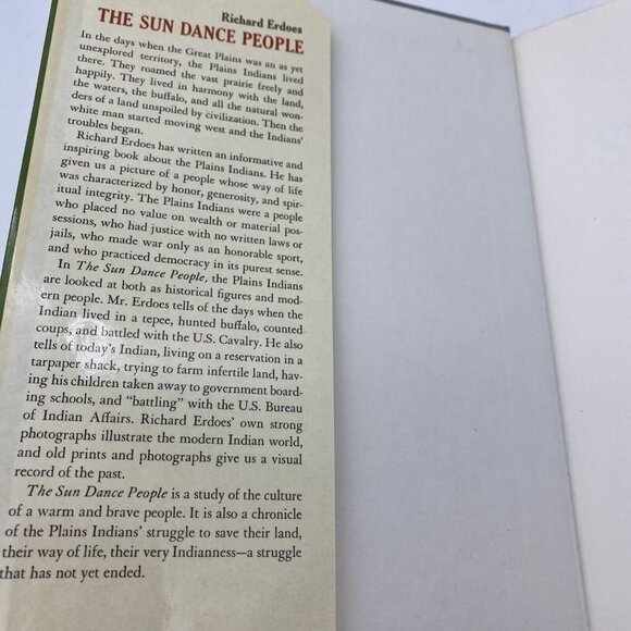 The Sun Dance People Richard Erdoes 1st Ed illustrated hardback Book Dust Jacket - Picture 10 of 15